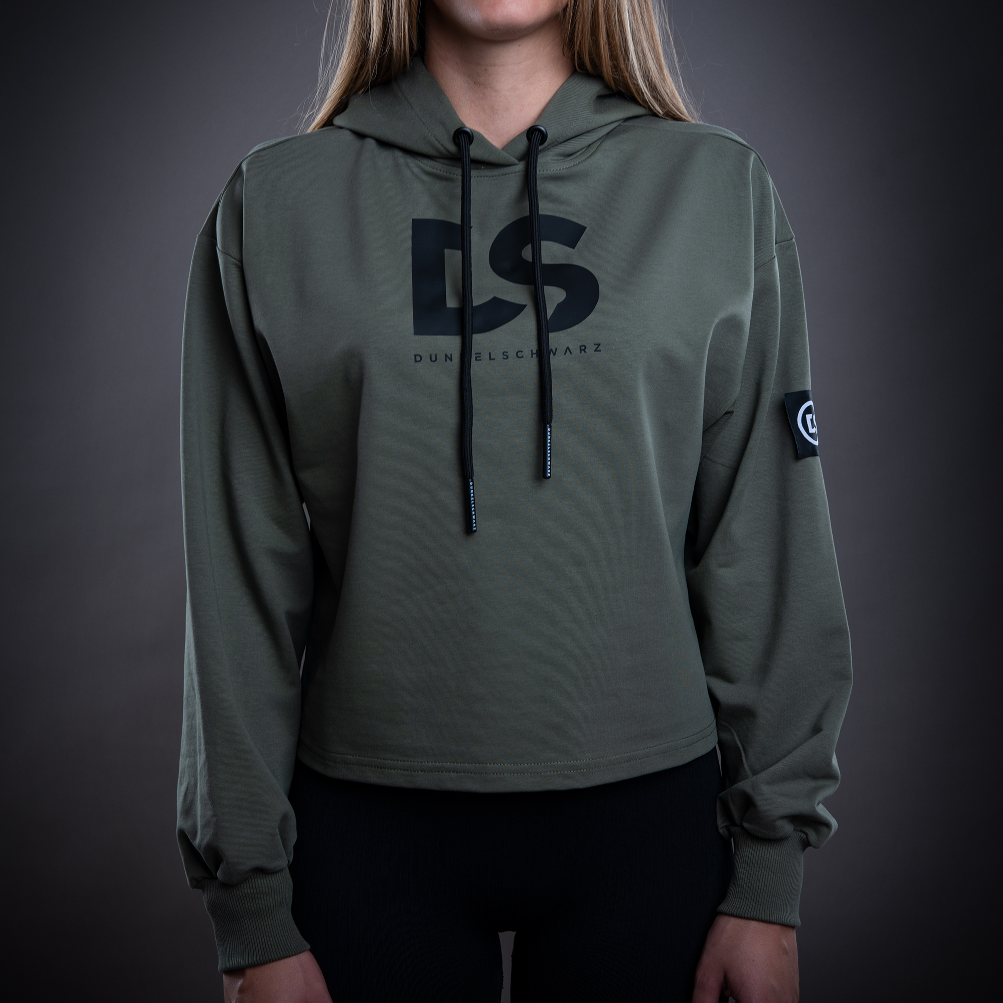 Da-Hoodie oversize W-3 DSFULL PLA oliv