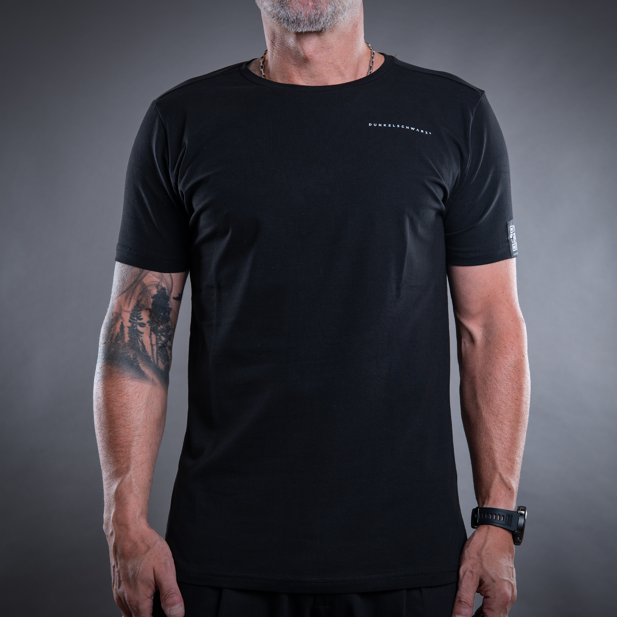 T-Shirt DS-1 QRBIG black/White – Bild 2