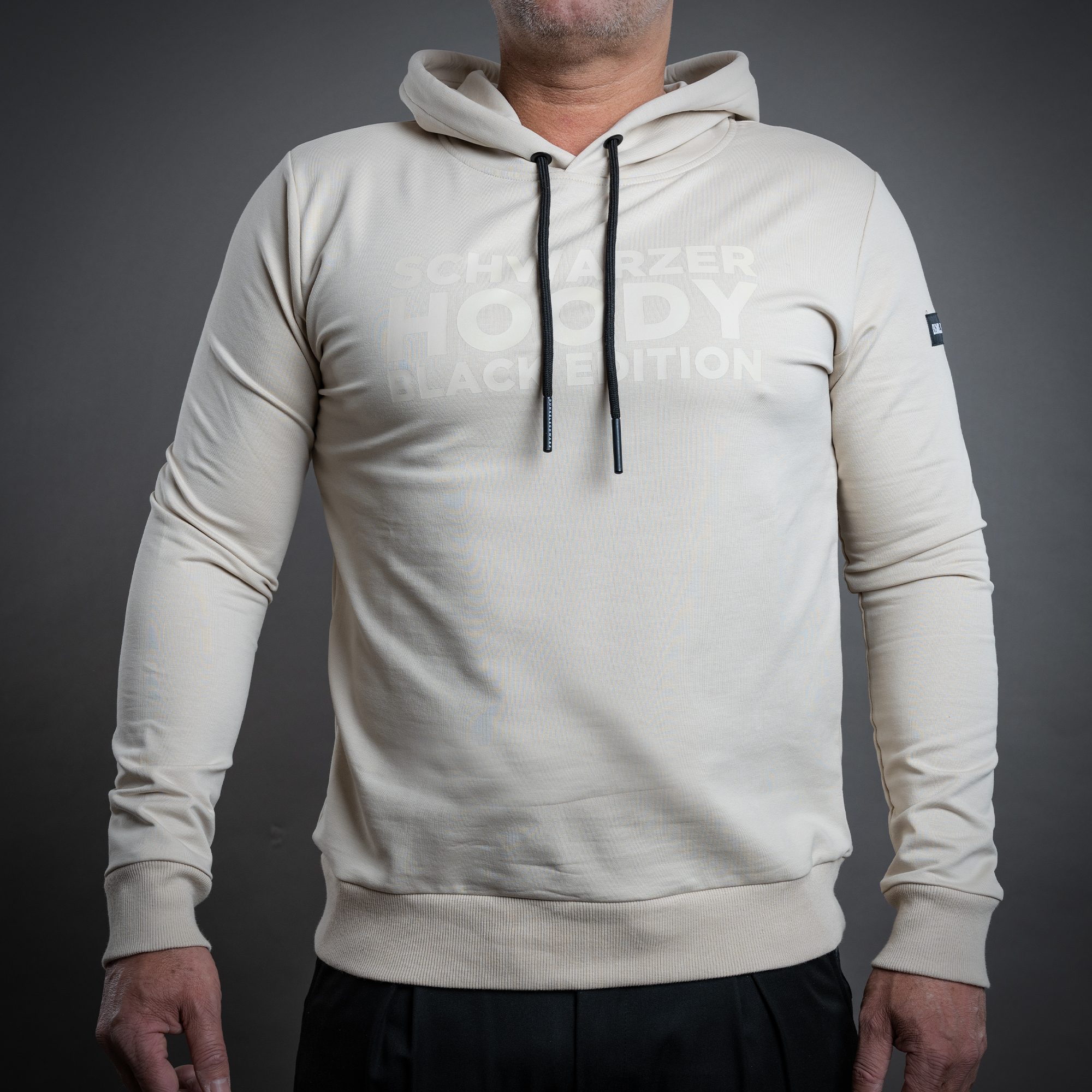 Hoody DS-3 SCHWARZ sand/SAND