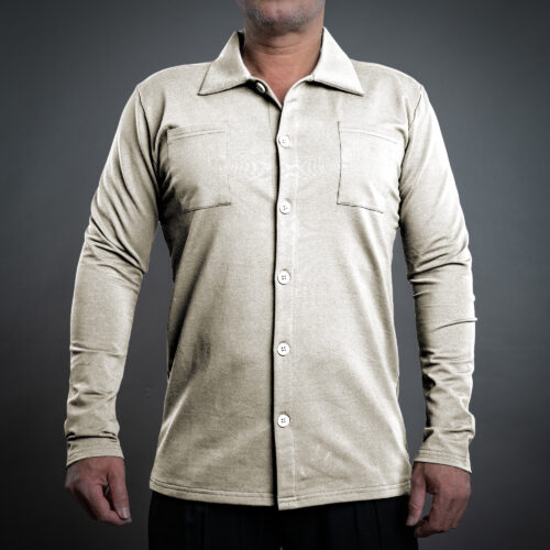 Overshirt-Knopf DS-612 sand