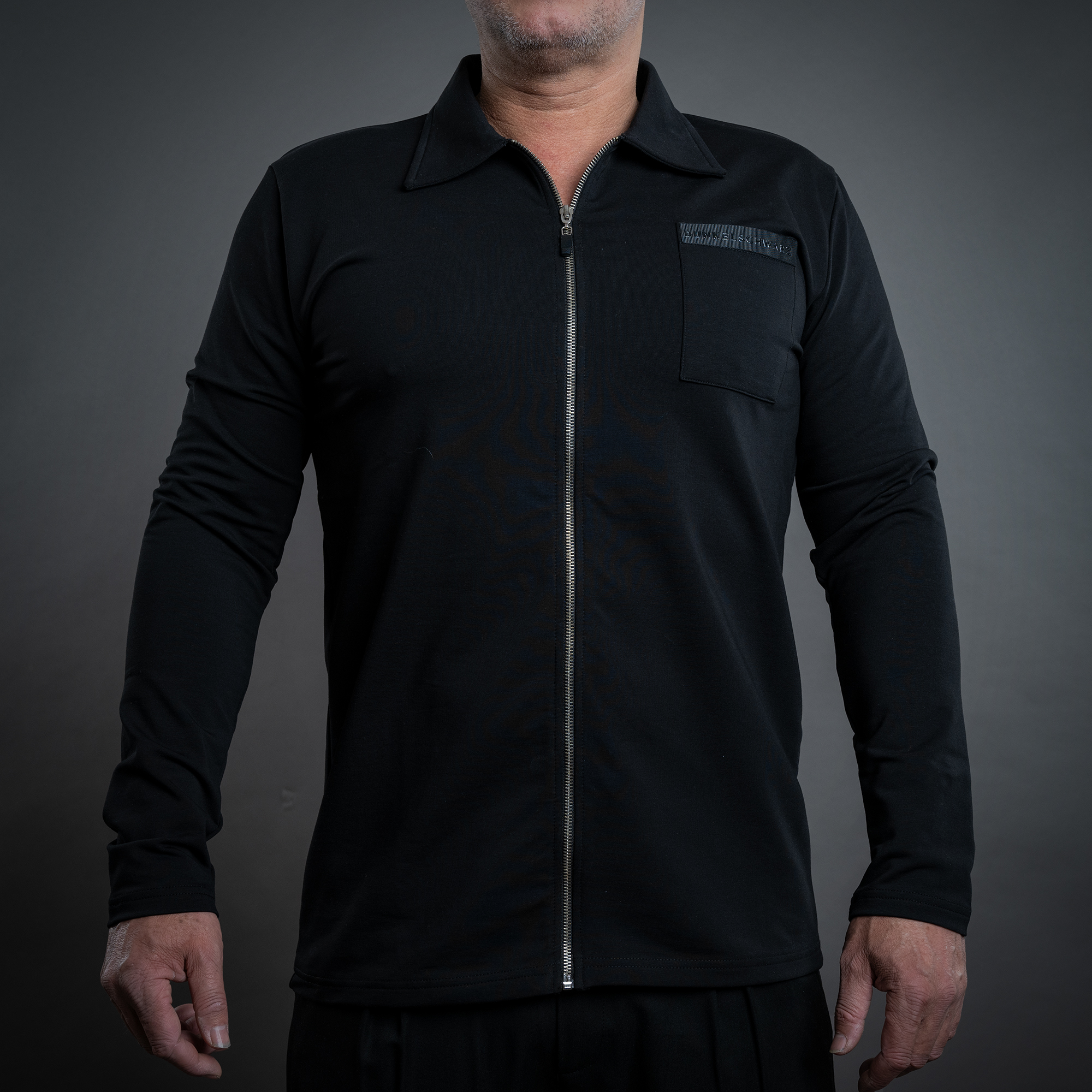 Overshirt-Zip DS-613 black