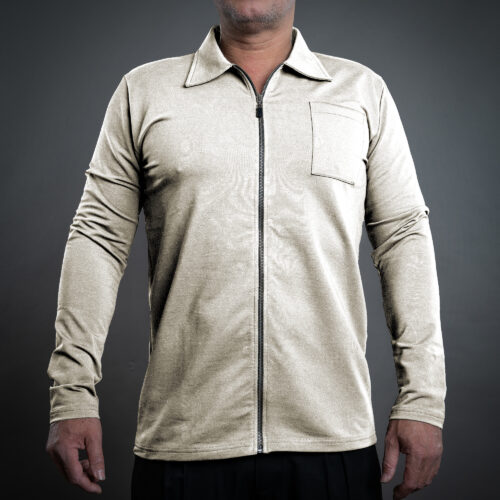 Overshirt-Zip DS-613 sand